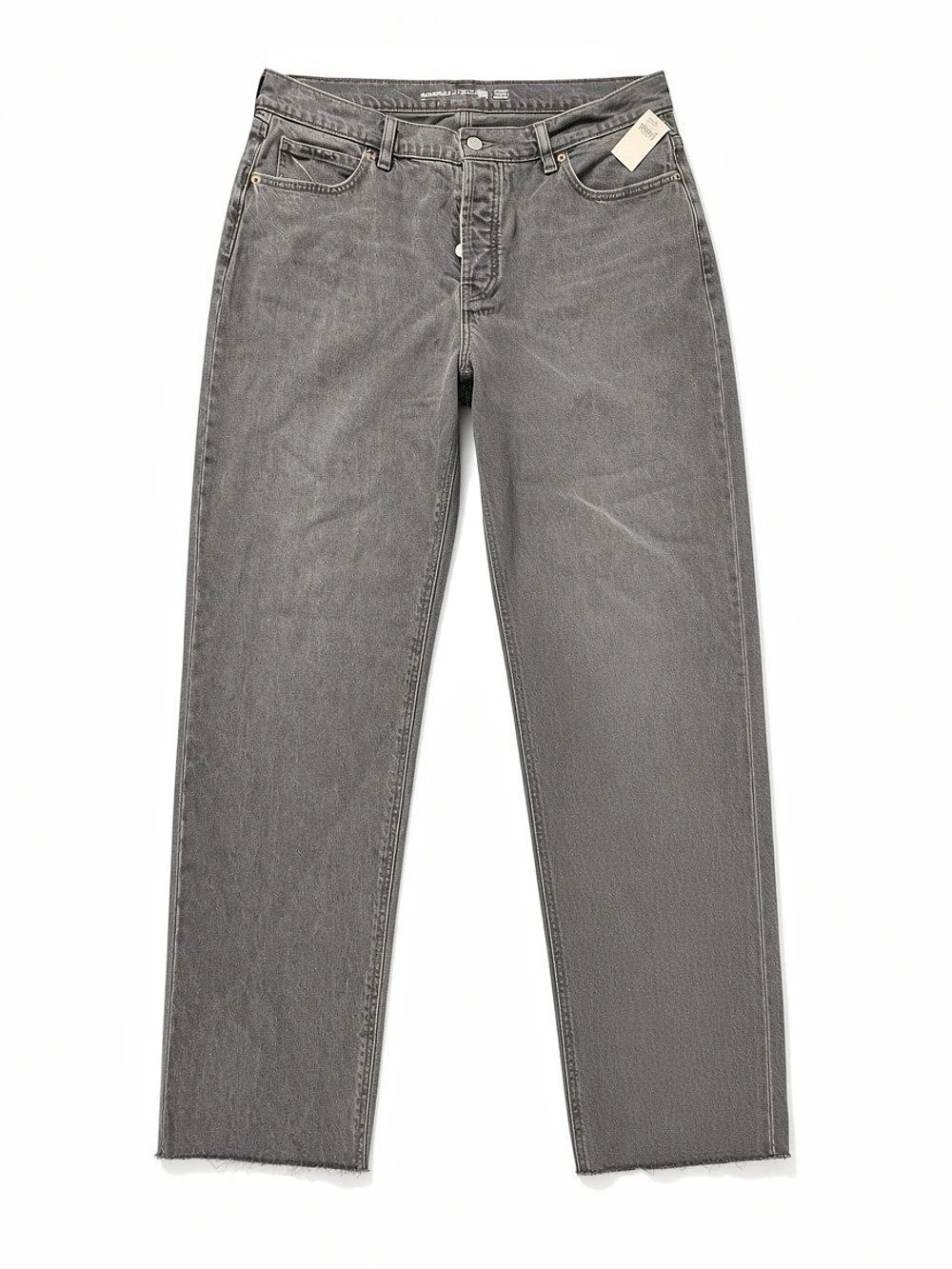 Old Navy High Rise Slouchy Straight Leg Grey Jeans in Womens Size 10